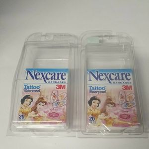 2007 Nexcare Disney Princesses Bandaids 2x Boxes of Bandaids Bandages Nexcare